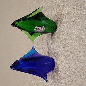 Vintage Pilgrim Art Glass Penguins!!!